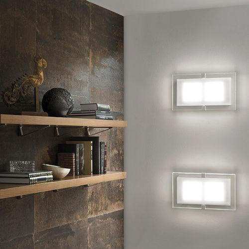 Applique contemporanea - SQUARE LED 2041/ A1-A-PL30 - BRAGA F.LLI s.n.c. - da interno / in metallo / rettangolare