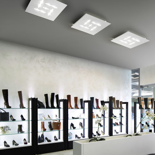 Plafoniera contemporanea - PATTERN 2095/PL 36 - BRAGA F.LLI s.n.c. - rettangolare / in metallo / LED