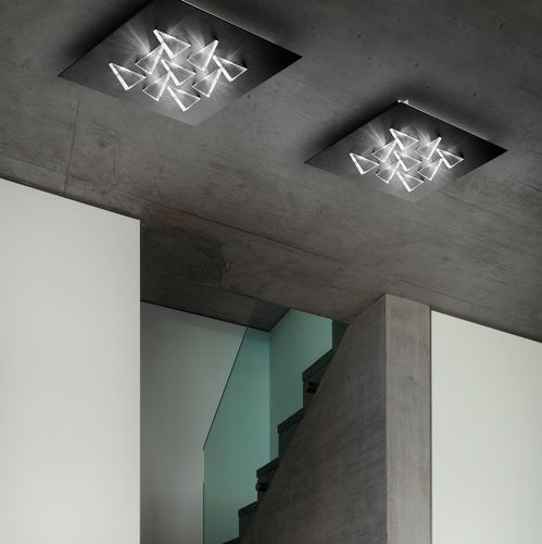 Plafoniera contemporanea - CRISTALLI - BRAGA F.LLI s.n.c. - quadrata / rettangolare / in cristallo Swarovski®