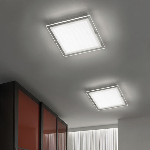 Plafoniera contemporanea - 2041/PL 50 - BRAGA F.LLI s.n.c. - quadrata / in vetro / LED