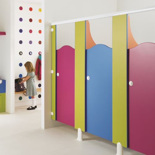 Cabina per bagni pubblici in HPL - GENESIS - Venesta - per toilette / per scuola materna