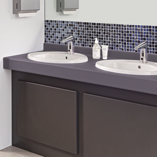 Piano lavabo in HPL - Venesta - ad uso professionale