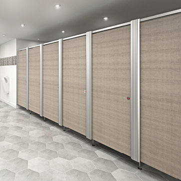 Cabina per bagni pubblici in HPL - SYSTEM M - Venesta - in alluminio anodizzato / per toilette / per edifici pubblici