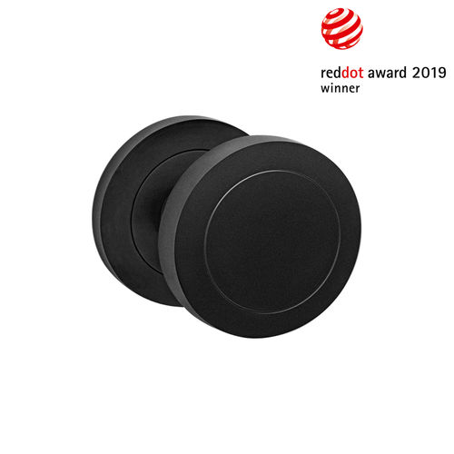 Pomello per porta contemporaneo - EK530 83 - Karcher Design - in acciaio inox verniciato
