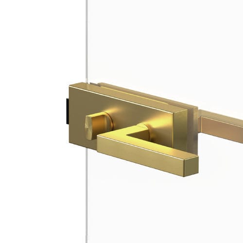 Maniglia con serratura integrata - EGS 360Q BAD 88 - Karcher Design - per porta a vetri / in acciaio inossidabile / contemporanea