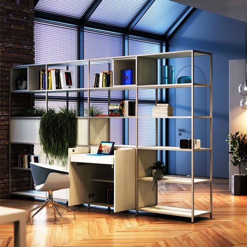 Scaffale autoportante - SMART - Styloffice S.p.a. - contemporaneo / in metallo / in legno