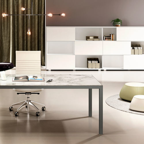 Armadio classificatore alto - KAY4 - Styloffice S.p.a. - in legno / con porta scorrevole / contemporaneo