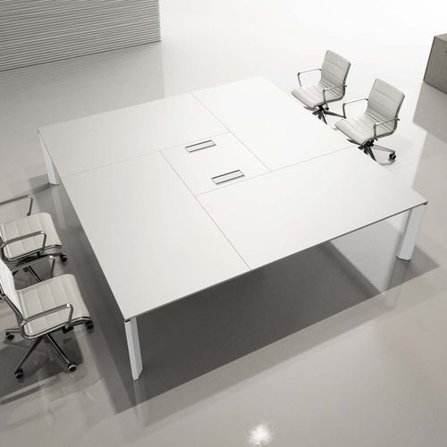 Tavolo da riunione contemporaneo - XENO ALTIUS - Styloffice S.p.a. - in legno / in melaminico / in alluminio