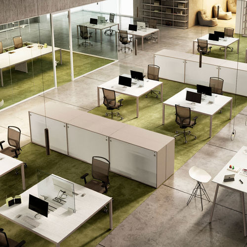 Scrivania per open space - KAY4 O - Styloffice S.p.a. - da terra / da 2 persone / multiposto