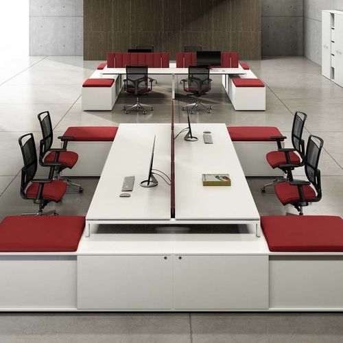 Scrivania per open space - SEDICINONI S1 - Styloffice S.p.a. - da terra / da 2-4 persone / contemporanea