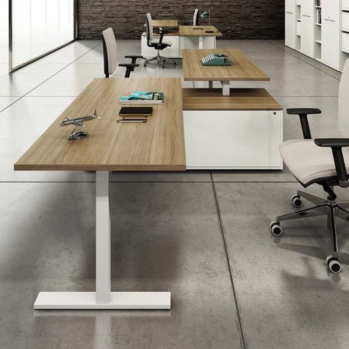 Scrivania per open space - GLAM G1 - Styloffice S.p.a. - contemporanea / in legno / in metallo