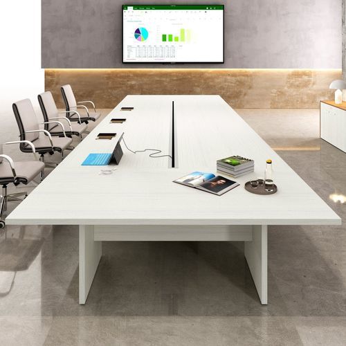 Tavolo da riunione contemporaneo - XENO MANAGER - Styloffice S.p.a. - in legno / in alluminio / con supporto in metallo