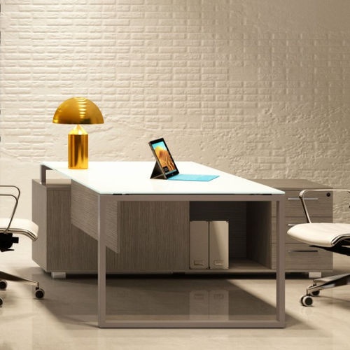 Scrivania direzionale - SEDICINONI S2 LUX - Styloffice S.p.a. - da terra / contemporanea / in noce