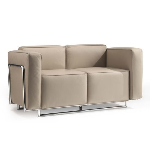 Divano contemporaneo - LOUNGE - Styloffice S.p.a. - in tessuto / in pelle / grigio