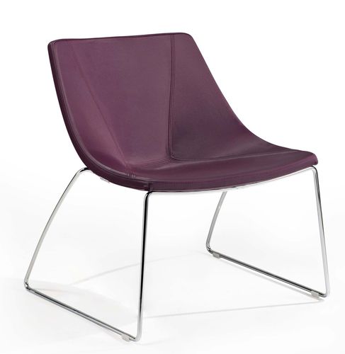 Sedia visitatore contemporanea - LOUNGE - Styloffice S.p.a. - da interno / in tessuto / con supporto in metallo