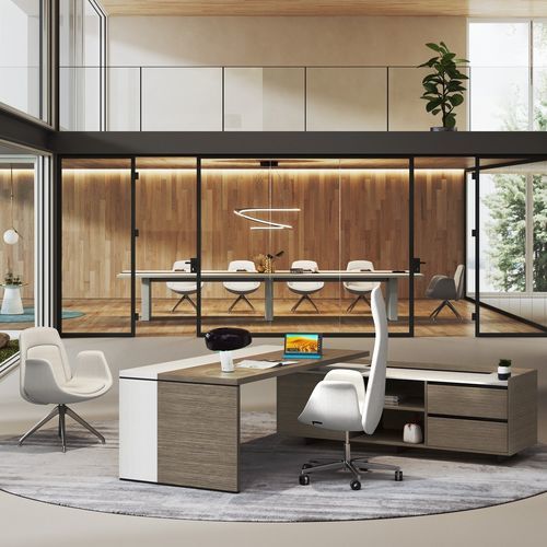 Scrivania direzionale - HONOR - Styloffice S.p.a. - da terra / contemporanea / in legno massiccio