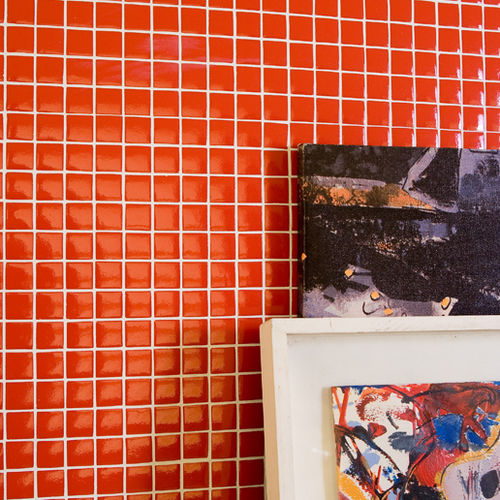 Mosaico in vetro - UNICOLOR - Hisbalit - lucido / opaco / da interno