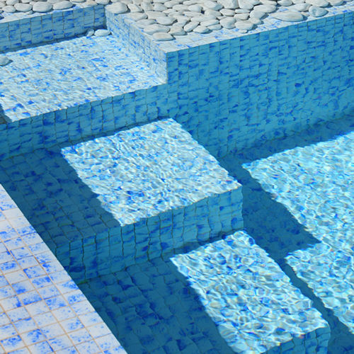 Mosaico in vetro - DECO - Hisbalit - lucido / da interno / per piscina