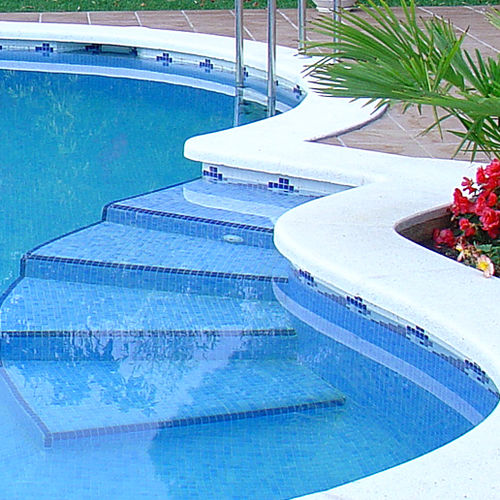Mosaico in vetro - BORDERS - Hisbalit - lucido / da interno / per piscina