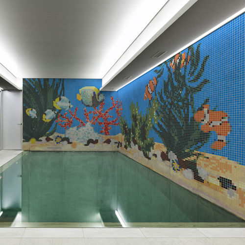 Mosaico in vetro - NORTH PACIFIC : FLORIDA – MIAMI - Hisbalit - lucido / da interno / per piscina