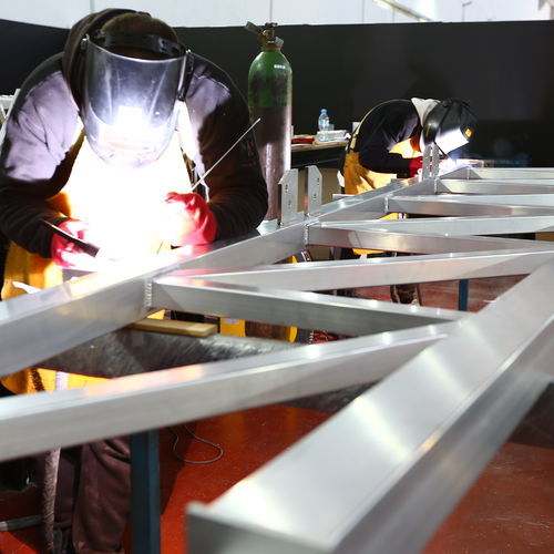 Struttura matallica per edifici - SYSTEM-400 - PESPA ALUMIN - per applicazioni industriali / in alluminio