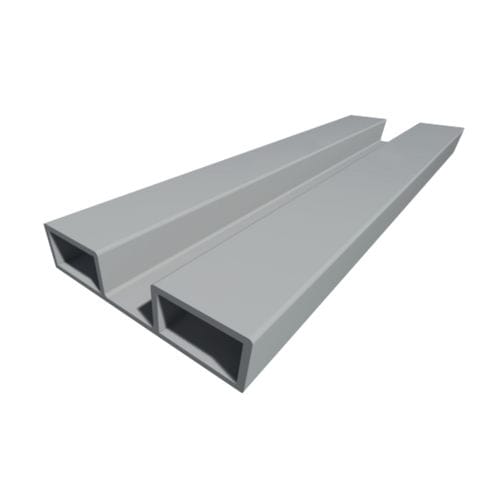 Profilo in alluminio - 4900-PEGA-MBA-4328/127 - PESPA ALUMIN - rettangolare / per impianto fotovoltaico