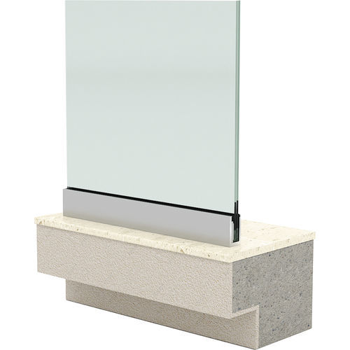 Ringhiera senza telaio - IRIS C1 - PESPA ALUMIN - in alluminio / pannelli in vetro / da esterno