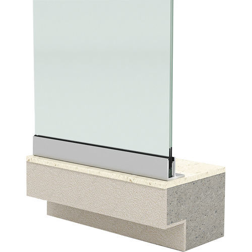 Ringhiera senza telaio - IRIS C2 - PESPA ALUMIN - in alluminio / pannelli in vetro / da esterno