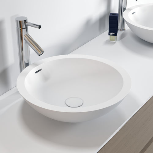 Lavabo da appoggio - AVELLA - RIHO - in Solid Surface / rotondo / contemporaneo