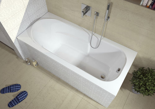 Vasca da bagno in acrilico - COLUMBIA - RIHO - idromassaggio / bianca