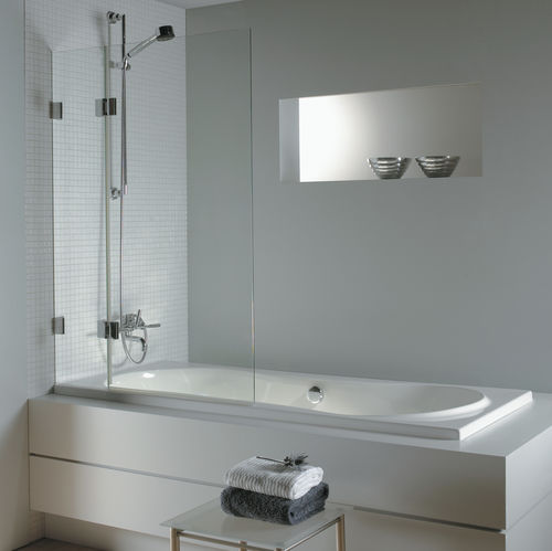 Sopravasca battente - SCANDIC S109 - RIHO - in vetro temprato / senza telaio