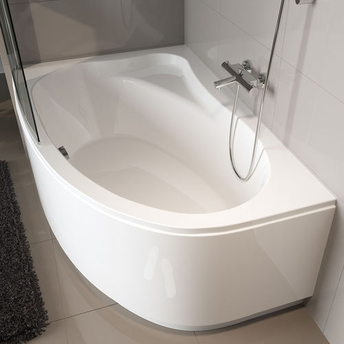 Vasca da bagno d'angolo - LYRA - RIHO - in acrilico / idromassaggio / bianca