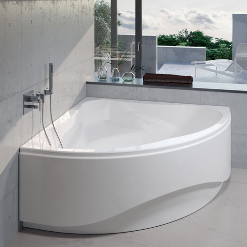 Vasca da bagno d'angolo - NEO - RIHO - in acrilico / idromassaggio / bianca