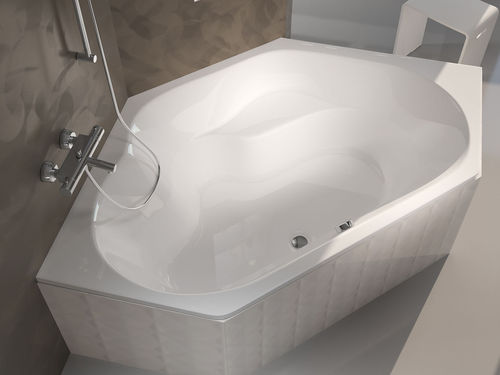 Vasca da bagno d'angolo - WINNIPEG - RIHO - in acrilico / idromassaggio / bianca