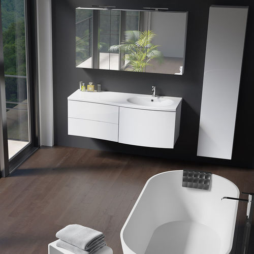 Mobile lavabo sospeso - CELANO - RIHO - in legno / contemporaneo / con cassetti