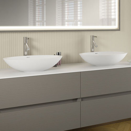 Lavabo da appoggio - AVELLA - RIHO - in Solid Surface / ovale / contemporaneo