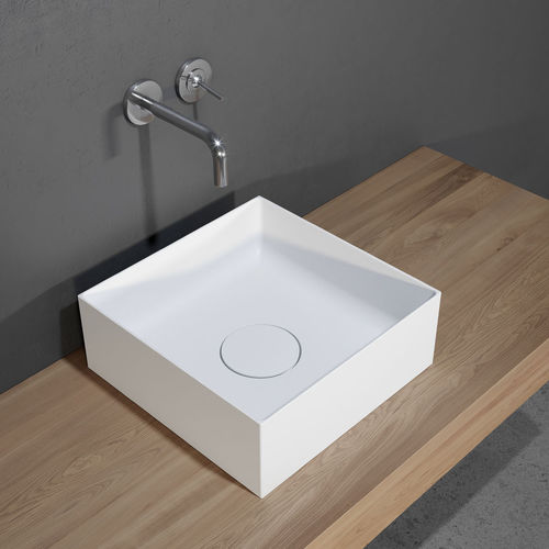 Lavabo da appoggio - THIN - RIHO - in ceramica / rettangolare / contemporaneo