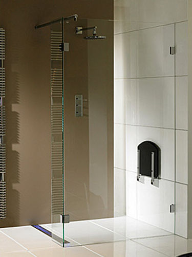 Parete doccia fissa - SCANDIC S402 - RIHO - d'angolo / in vetro temprato / senza telaio