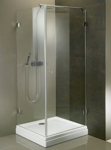 Parete doccia battente - SCANDIC M201 - RIHO - d'angolo / in vetro temprato / con telaio parziale