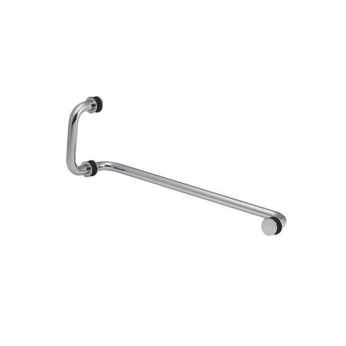 Maniglia a tirante con portasalviette - OGH-TB 1 - OZONE OVERSEAS LTD. - per porta a vetri / per porta di doccia / in acciaio inossidabile
