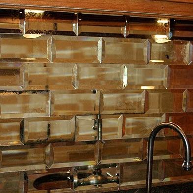 Mattone di vetro rettangolare - MIRRORUNIQUE - Aag-glass - a specchio / a muro