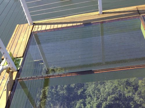 Pannello in vetro decorato - GLASSGRIT™ CRYSTAL CLEAR™  - Aag-glass - trasparente / per solaio / per facciata