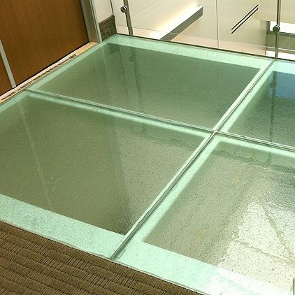 Pannello in vetro a tinta unita - IRVINE - Aag-glass - traslucido / per edificio / per solaio
