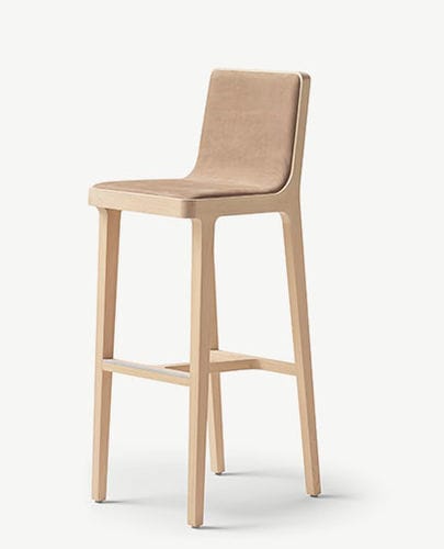Sedia alta contemporanea - EMEA - Alki - da interno / in tessuto / in pelle