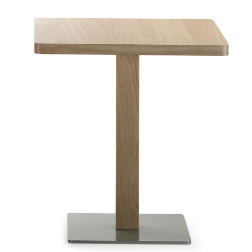 Tavolo da bistrot contemporaneo - EMEA - Alki - in rovere / con supporto in metallo / con supporto in quercia
