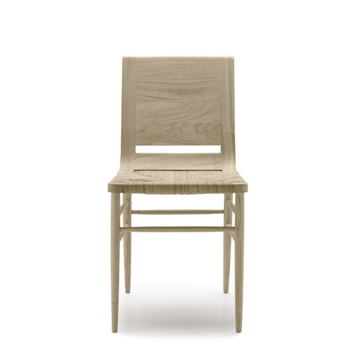 Sedia contemporanea - KIMUA - Alki - da interno / in rovere / in paglia