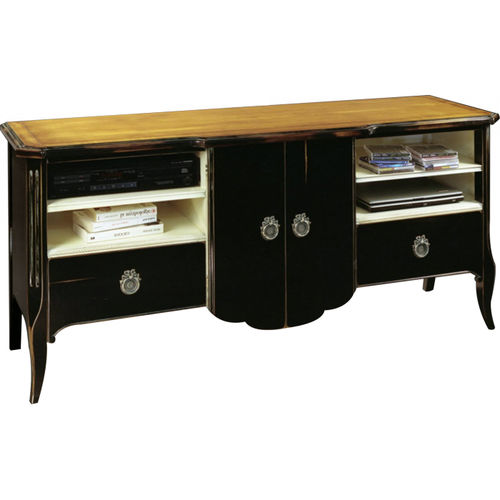 Mobile porta TV in stile - POMPADOUR : 50780  - LABARERE - in legno laccato / nero