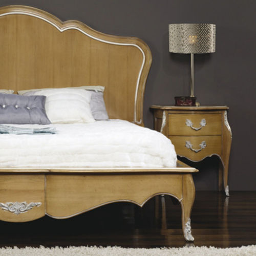 Comodino in stile Luigi XV - DUPLESSIS : 25130  - LABARERE - in legno laccato / rettangolare / con cassetti