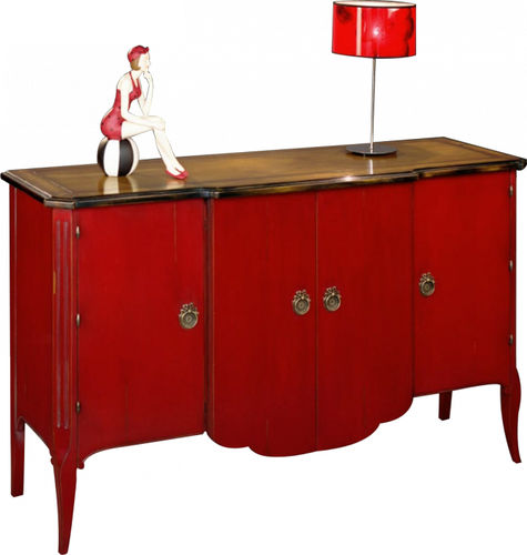 Credenza classica - POMPADOUR : 50760 - LABARERE - in legno laccato / rossa