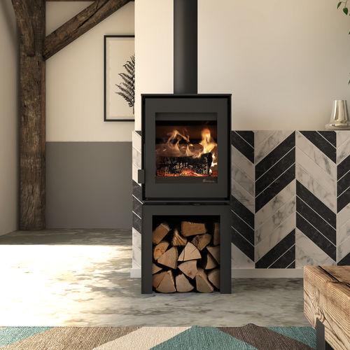 Stufa a legna - Dik Geurts - Modivar 5, Store Front - DRU - 4 kW / 5 kW...10 kW / a pavimento
